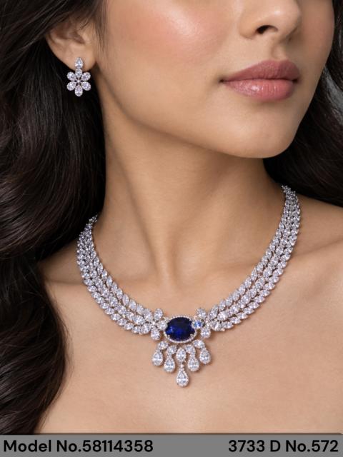 Classic Necklace | AD Jewellery | Handcrafted