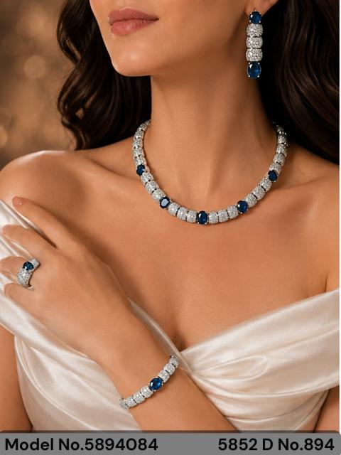 Handmade Traditional Masterpiece Zircon Jewelry Set