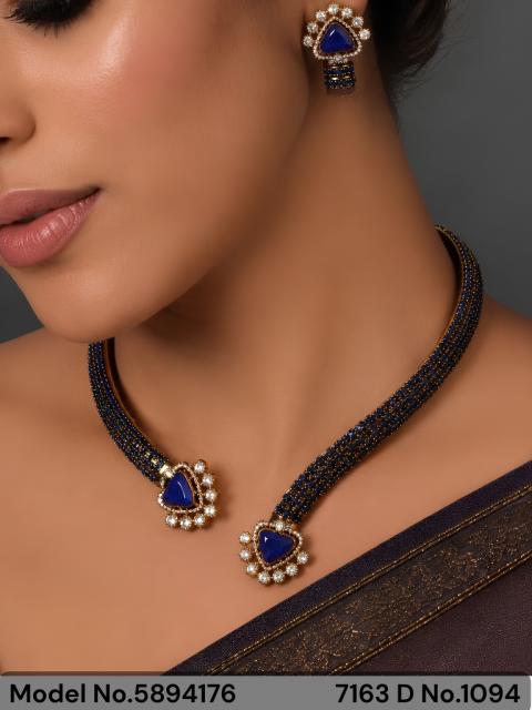 Traditional Design | American Diamond Jewelry Set