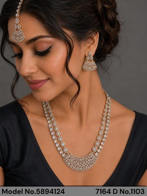 Handmade Traditional Masterpiece Zircon Jewelry Set
