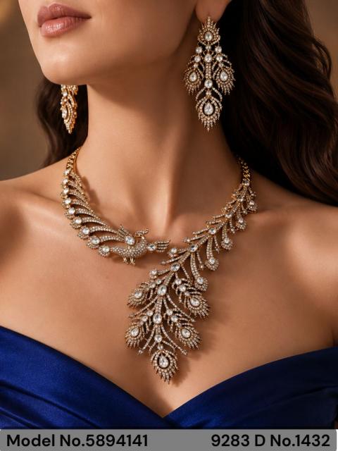 Traditional Design | American Diamond Jewelry Set