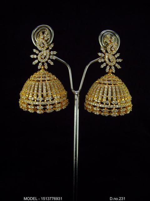 Diamond Replica Long Earrings