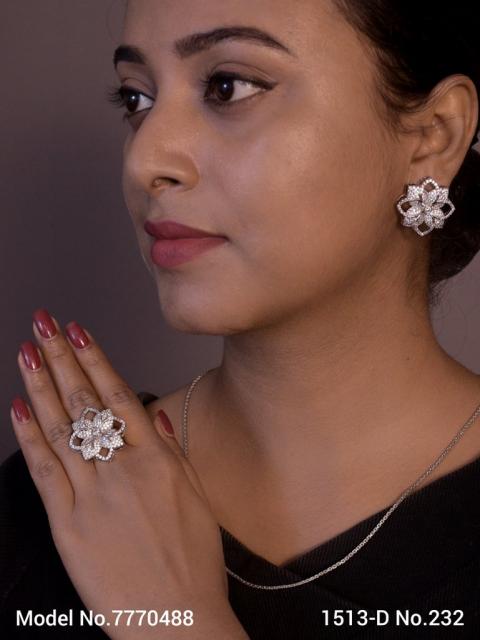 Earring With Finger Rings