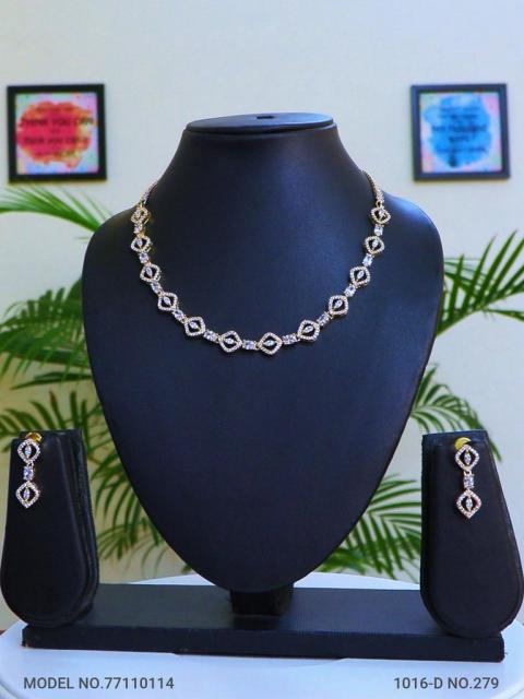 Light weighted CZ Necklace Set