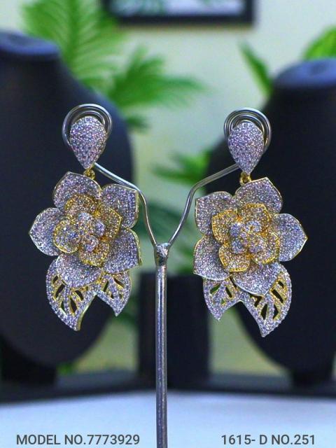 Real Zircon Long Fashion Earrings