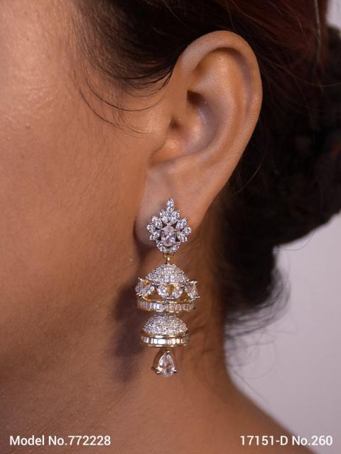 Original Zircon Long Earrings