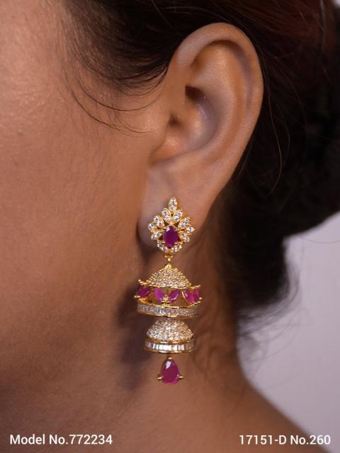 Designer Handmade Cz Earrings