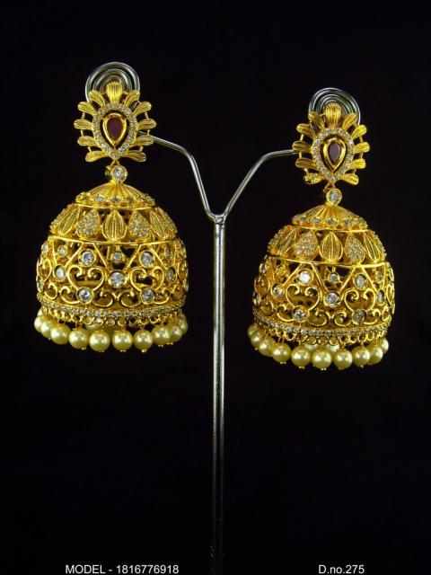 Original Zircon Long Earrings