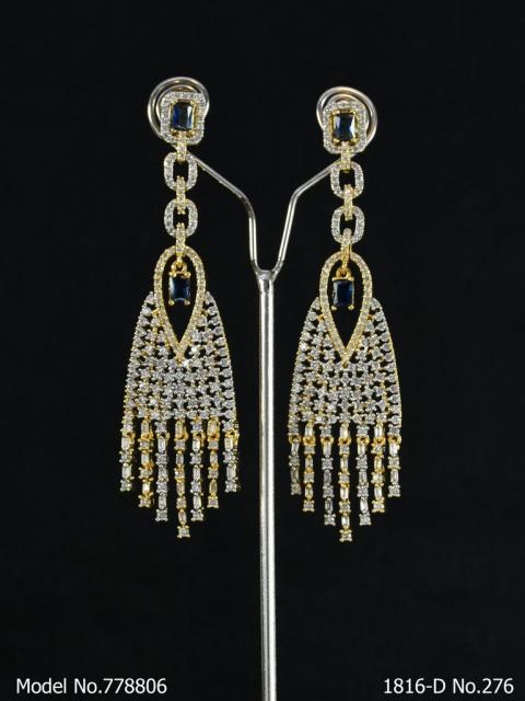 Designer Handmade Cz Earrings