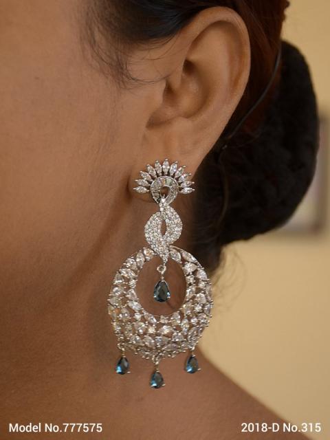 Original Zircon Long Earrings