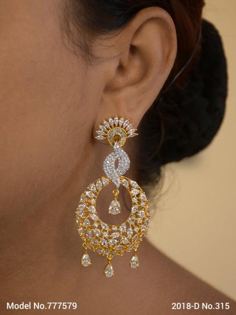 Cz Earring in wholesale price