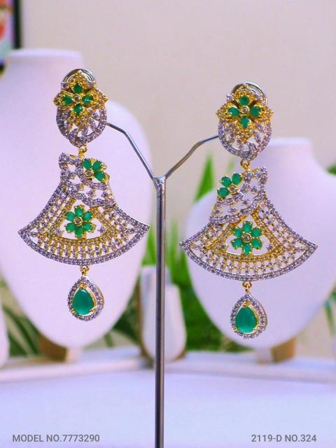 Long CZ Earrings