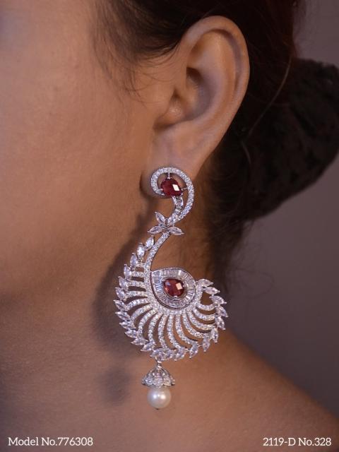 Earrings made of Cubic Zircons