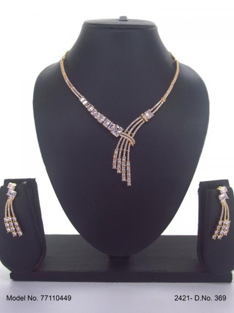 Light weighted CZ Necklace Set