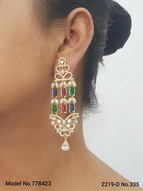 Cz Fashion Earrings | Handcrafted