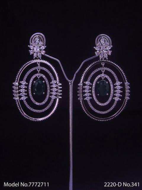 Real Zircon Long Fashion Earrings