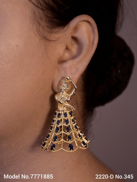 CZ Jhumka Earrings