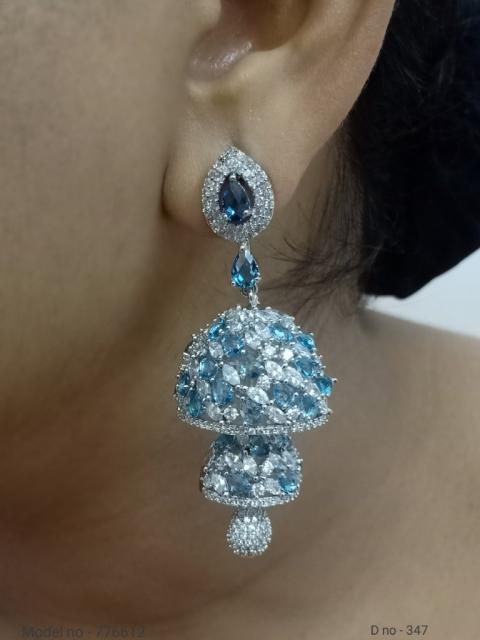 Original Zircon Long Earrings