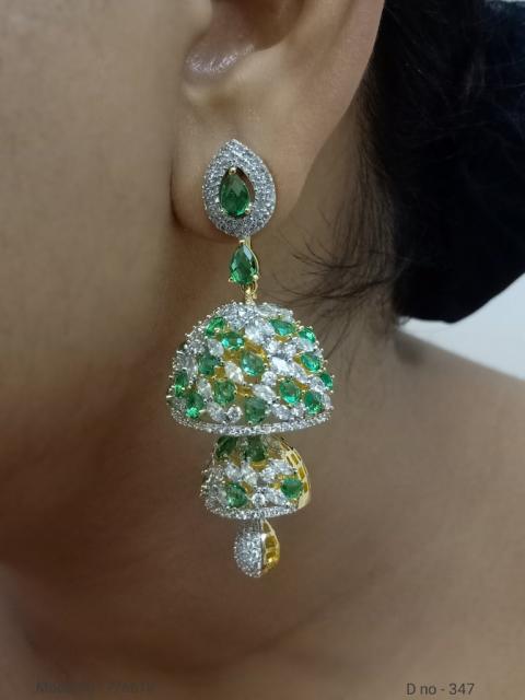 Real Zircon Long Fashion Earrings