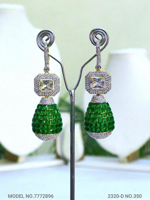 Statement Earrings with AD stones