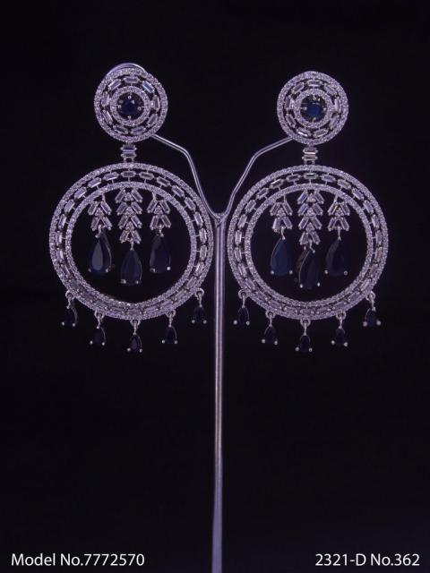 Original Zircon Long Earrings