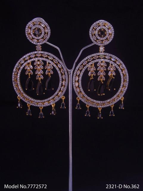 Real Zircon Long Fashion Earrings