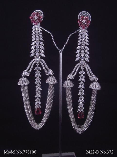 Original Zircon Long Earrings