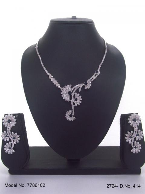 Classic yet Trendy | Cz Fashion Necklace Set