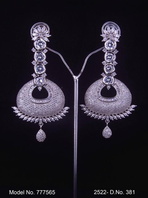 Real Zircon Long Fashion Earrings