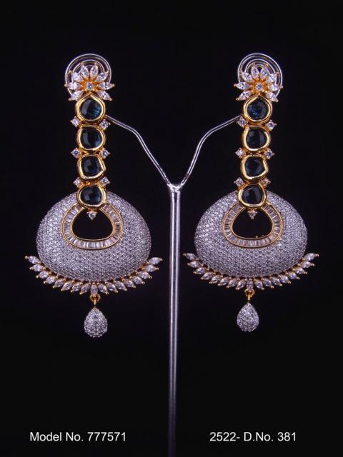 Designer Handmade Cz Earrings