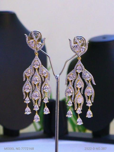 Original Zircon Long Earrings