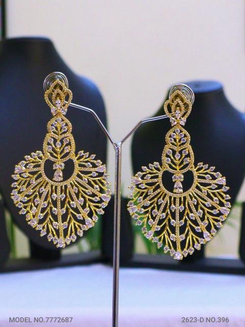 Original Zircon Long Earrings