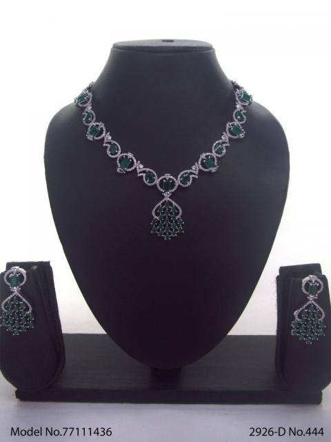 Light weighted CZ Necklace Set