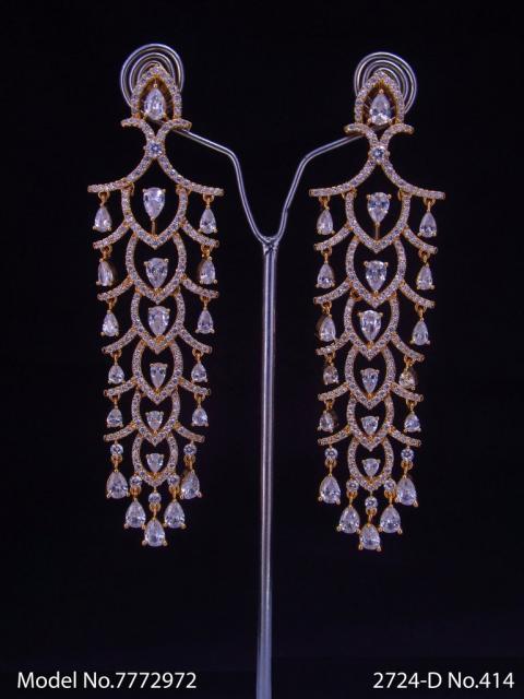 Diamond Replica Long Earrings