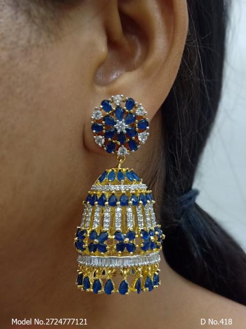 Designer Handmade Cz Earrings