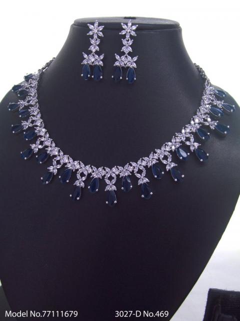 Classic Cz Jewelry Set with Earrings