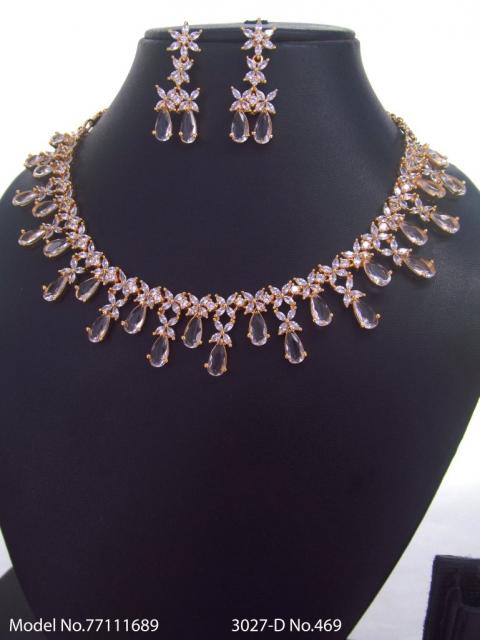 Light weighted CZ Necklace Set