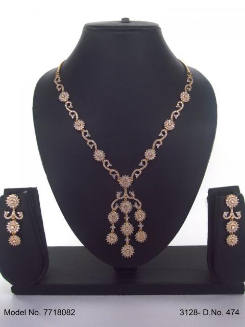 Classic yet Trendy | Cz Fashion Necklace Set