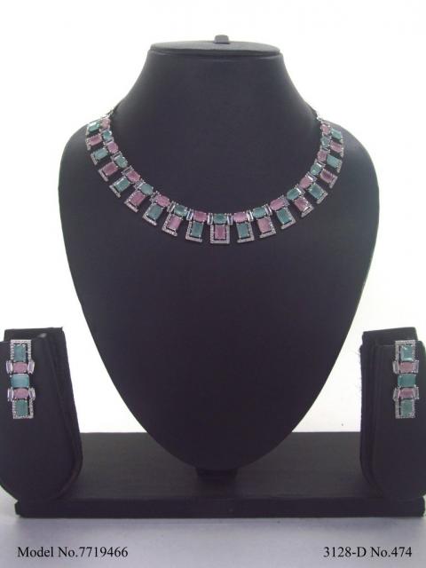 Light weighted CZ Necklace Set