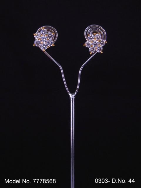 Cubic Zirconia Non-Dangling earrings