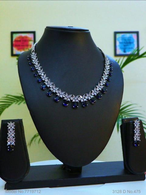 Light weighted CZ Necklace Set