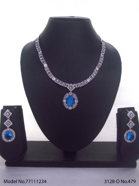 Light weighted CZ Necklace Set