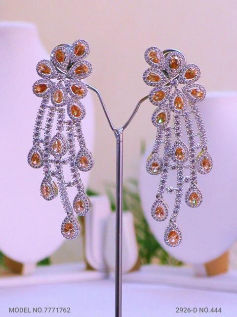 Original Zircon Long Earrings