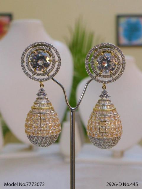 Statement Earrings with AD stones