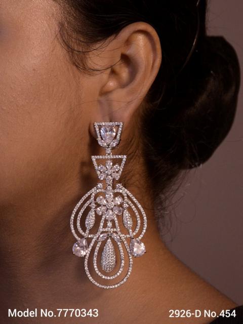 Original Zircon Long Earrings