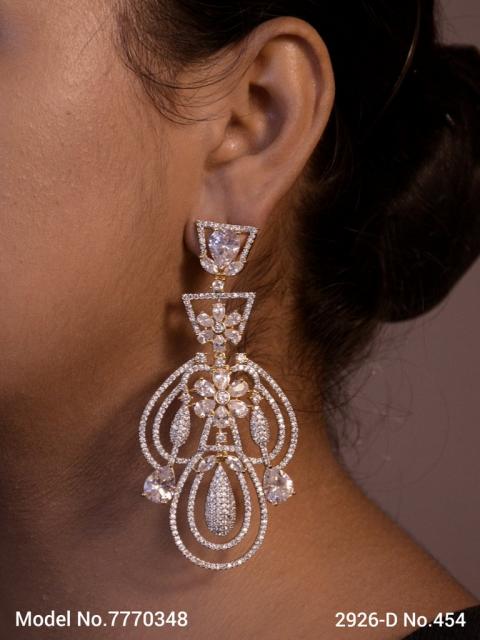 Designer Handmade Cz Earrings