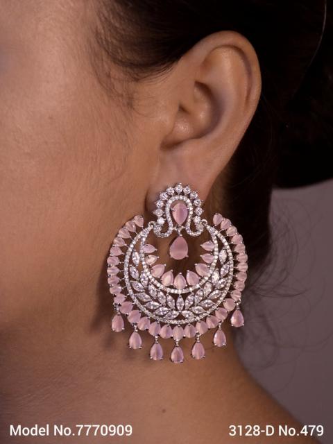 Real Zircon Long Fashion Earrings