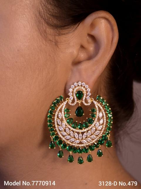 Designer Handmade Cz Earrings