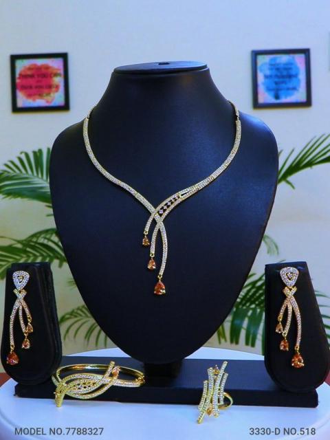 Light weighted CZ Necklace Set