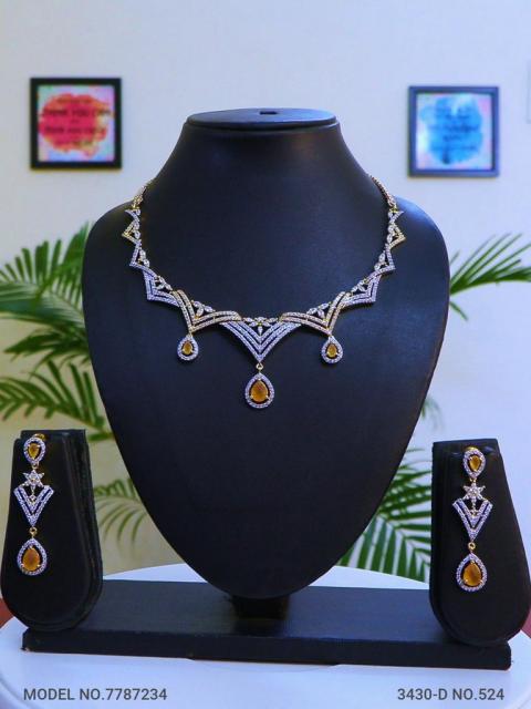 Cz Jewelry Set | Classic Pattern